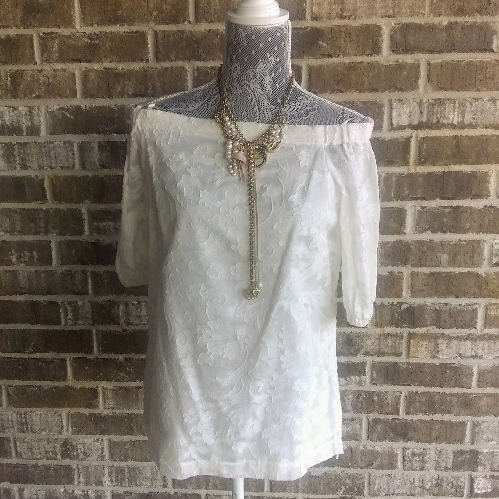 Lauren Ralph ❤Lauren Off the Shoulder Top - NWT - Picture 5 of 7